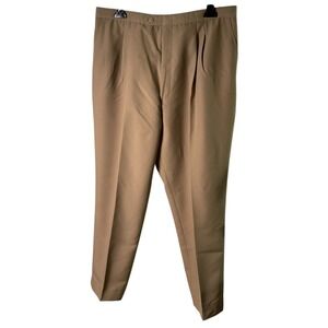 Womens Khaki Pleated Polyester Uniform Pants Size 18‎ Martins Uniforms